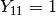 Y_{11} = 1